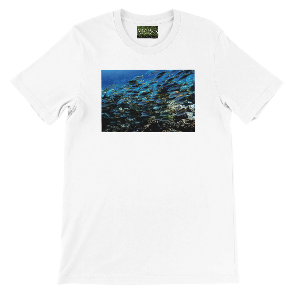 Marine Life School of Fish T-Shirt - Ocean Conservation Apparel - Moss Apparel – Wildlife Apparel by Moss Apparel