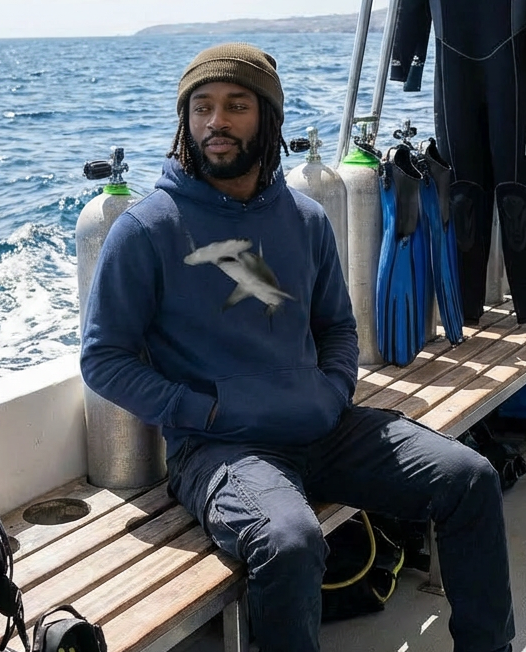 Great Hammerhead, Moss Apparel, Unisex Hoodie - Ocean Lover Hoodie – Wildlife Apparel by Moss Apparel