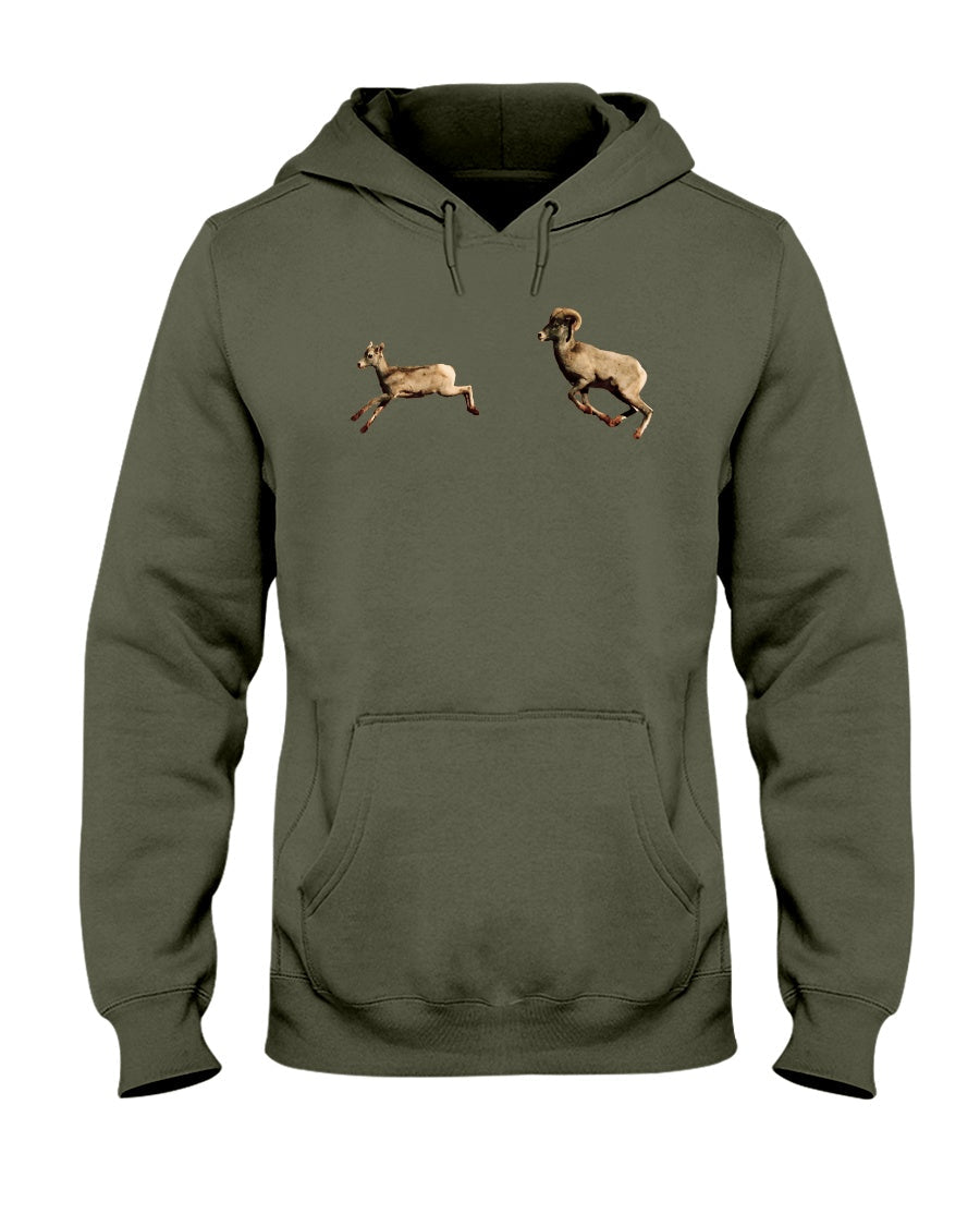 Bighorn Sheep Fun, The WYldlife Fund, Moss Apparel, Hoodie – Wildlife Apparel by Moss Apparel