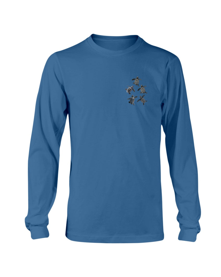Sea Turtle Hatchling, Florida Conservation, Moss Apparel, Long Sleeve T-Shirt – Wildlife Apparel by Moss Apparel