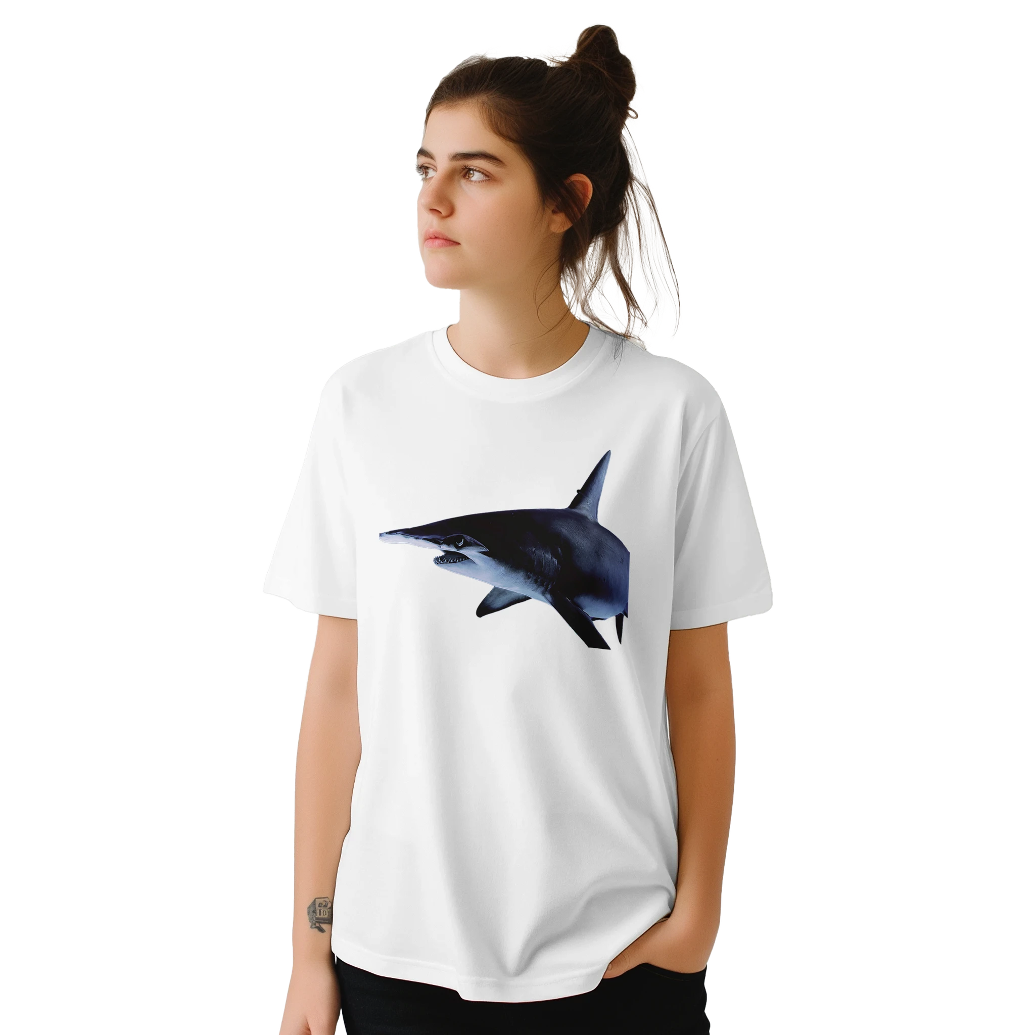 Bimini Hammerhead Shark Photography T-Shirt – Robert Moss Edition – Wildlife Apparel by Moss Apparel