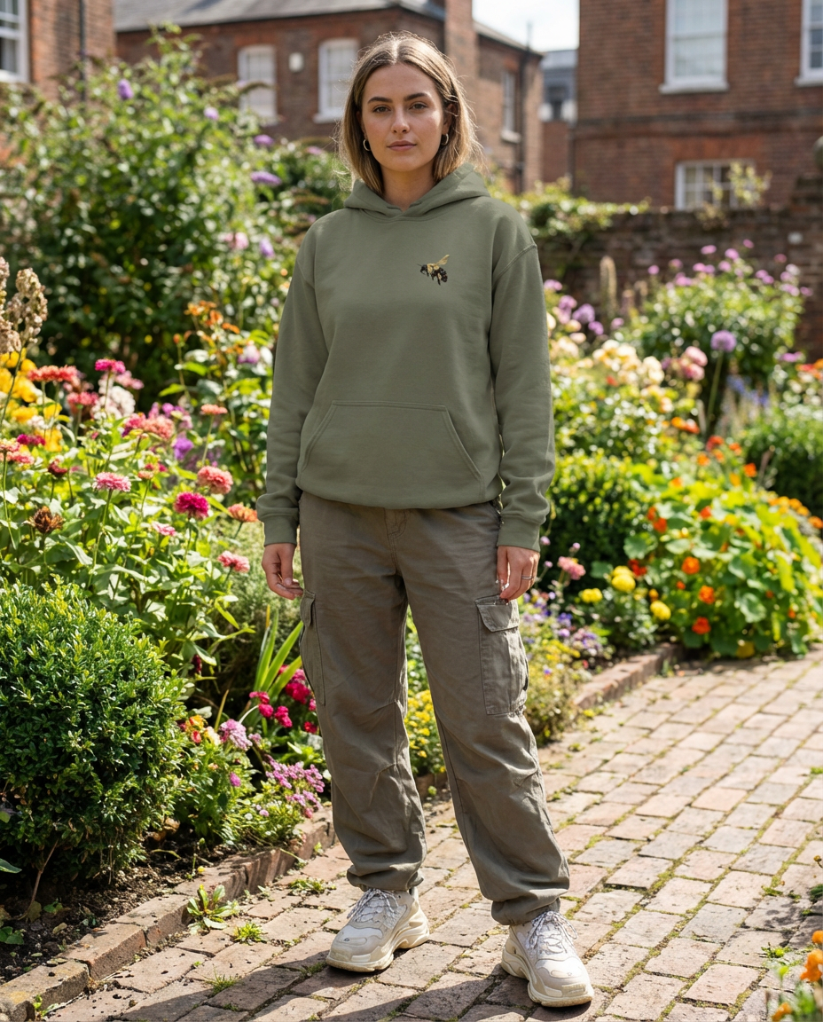 Bee and Butterfly Habitat Fund, Moss Apparel  Hoodie