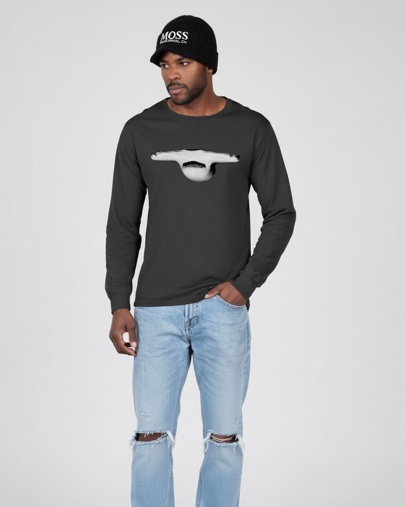 Hammerhead Jaws, Moss Apparel, Shark, Long Sleeve T-Shirt – Wildlife Apparel by Moss Apparel