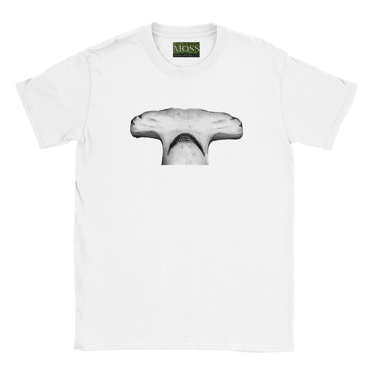 Shark's Smile, Bimini Shark Labs, Moss Apparel Unisex Crewneck T-shirt – Wildlife Apparel by Moss Apparel