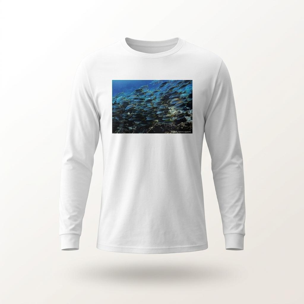 Seven Clean Seas Marine Life Long Sleeve Crew T-Shirt – Wildlife Apparel by Moss Apparel