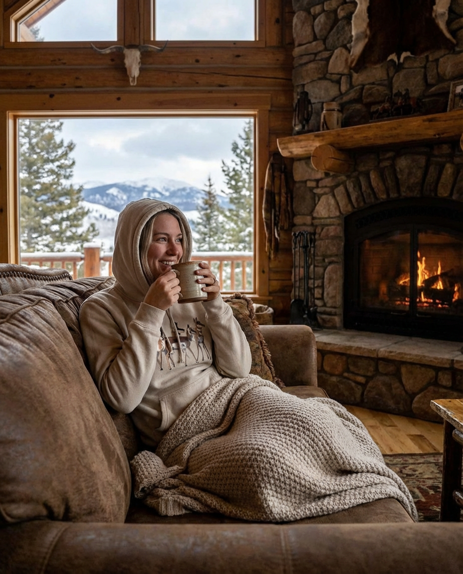 Pronghorn Huddle, The WYldlife Fund, Moss Apparel, Hoodie