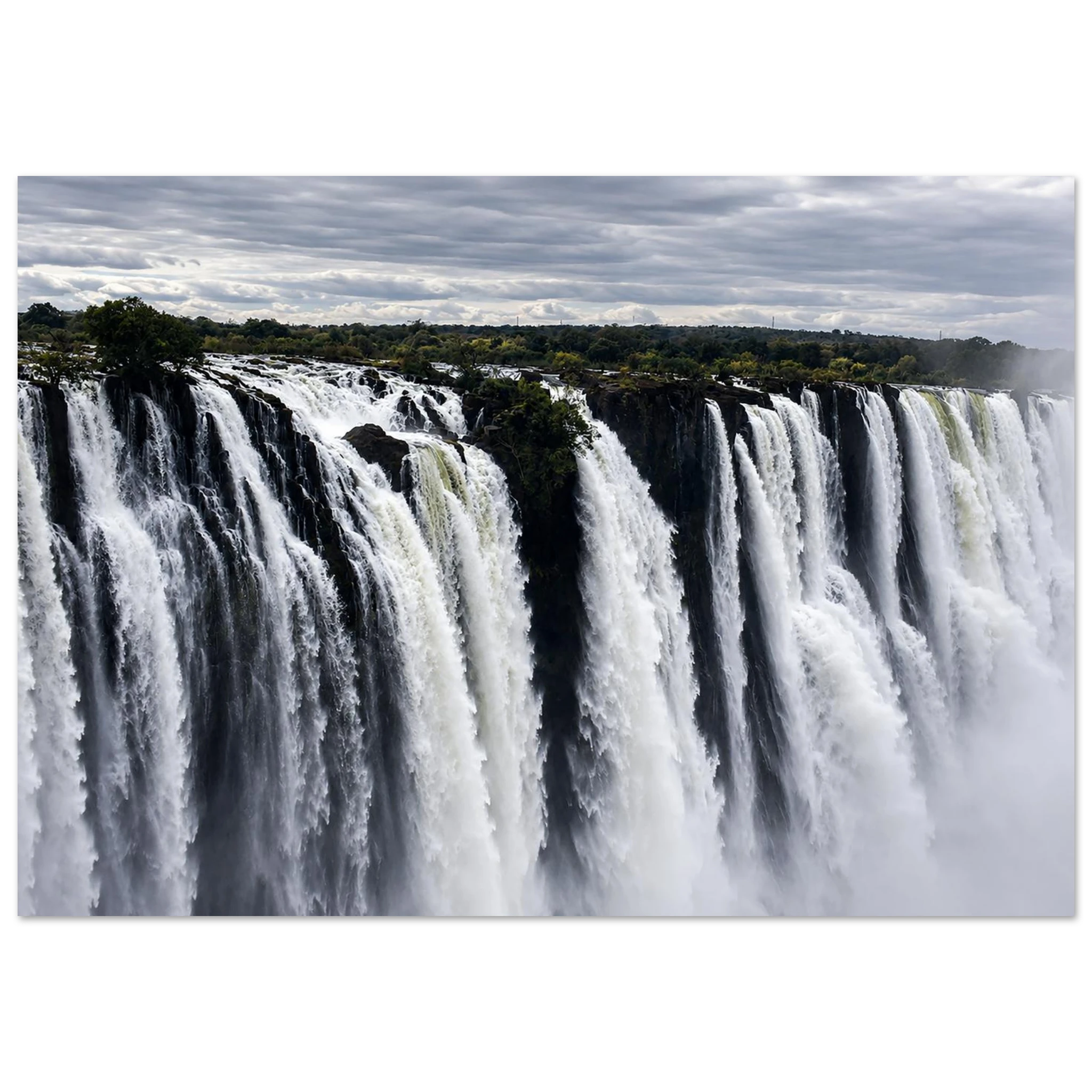 Thundering Smoke Victoria Falls Aluminum Print Layout