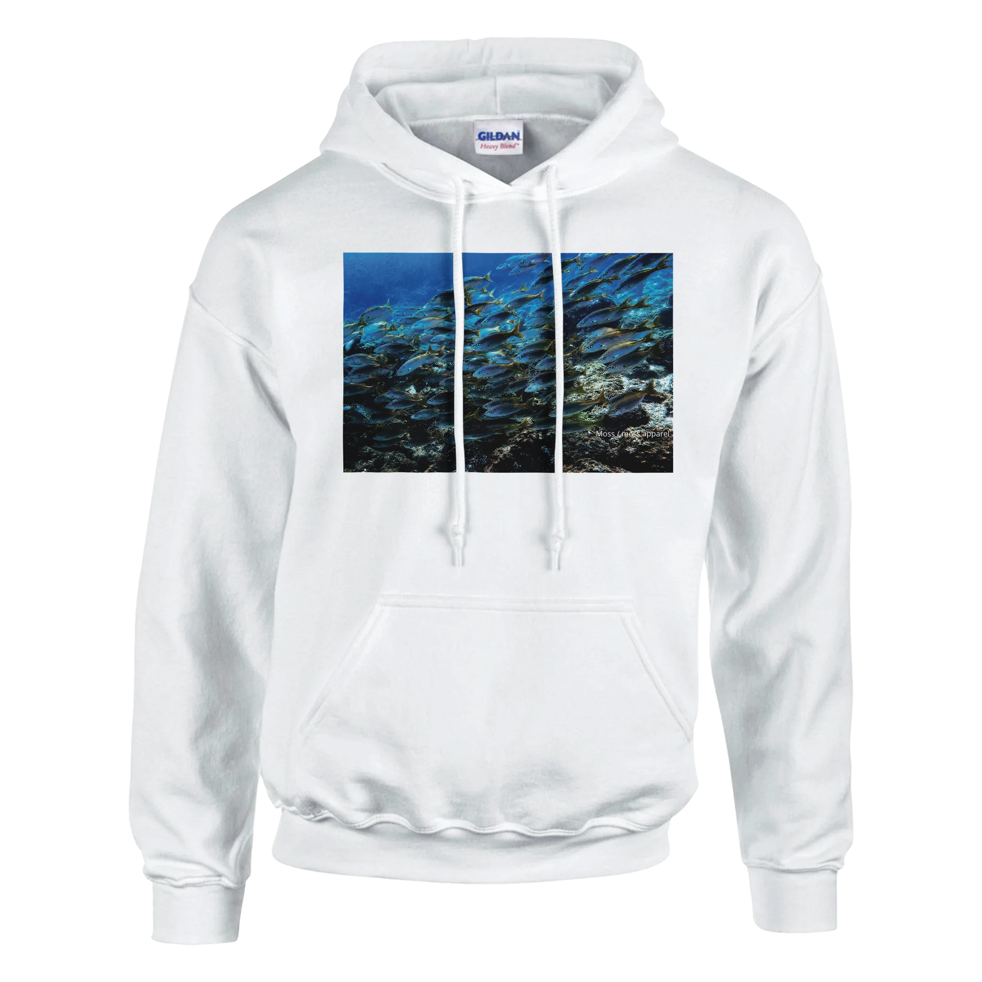 Seven Clean Seas Marine Life Graphic Hoodie – Wildlife Apparel by Moss Apparel