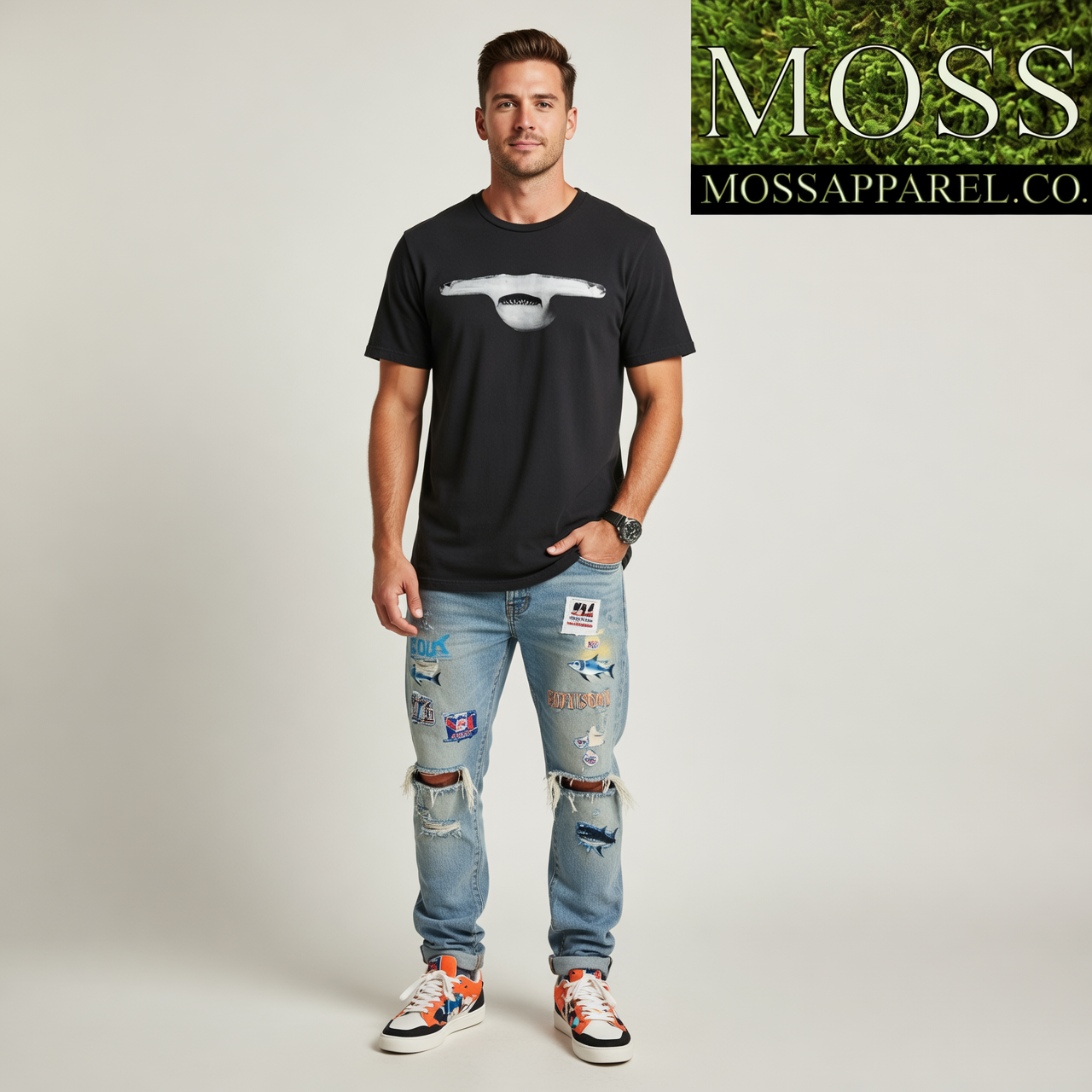 Hammerhead Jaws, Moss Apparel, Shark Ultra Cotton T-Shirt – Wildlife Apparel by Moss Apparel