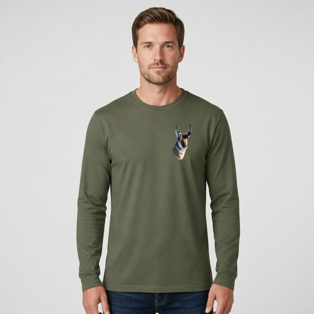 Pronghorn, "WYldlife Fund", Moss Apparel,  Long Sleeve T-Shirt