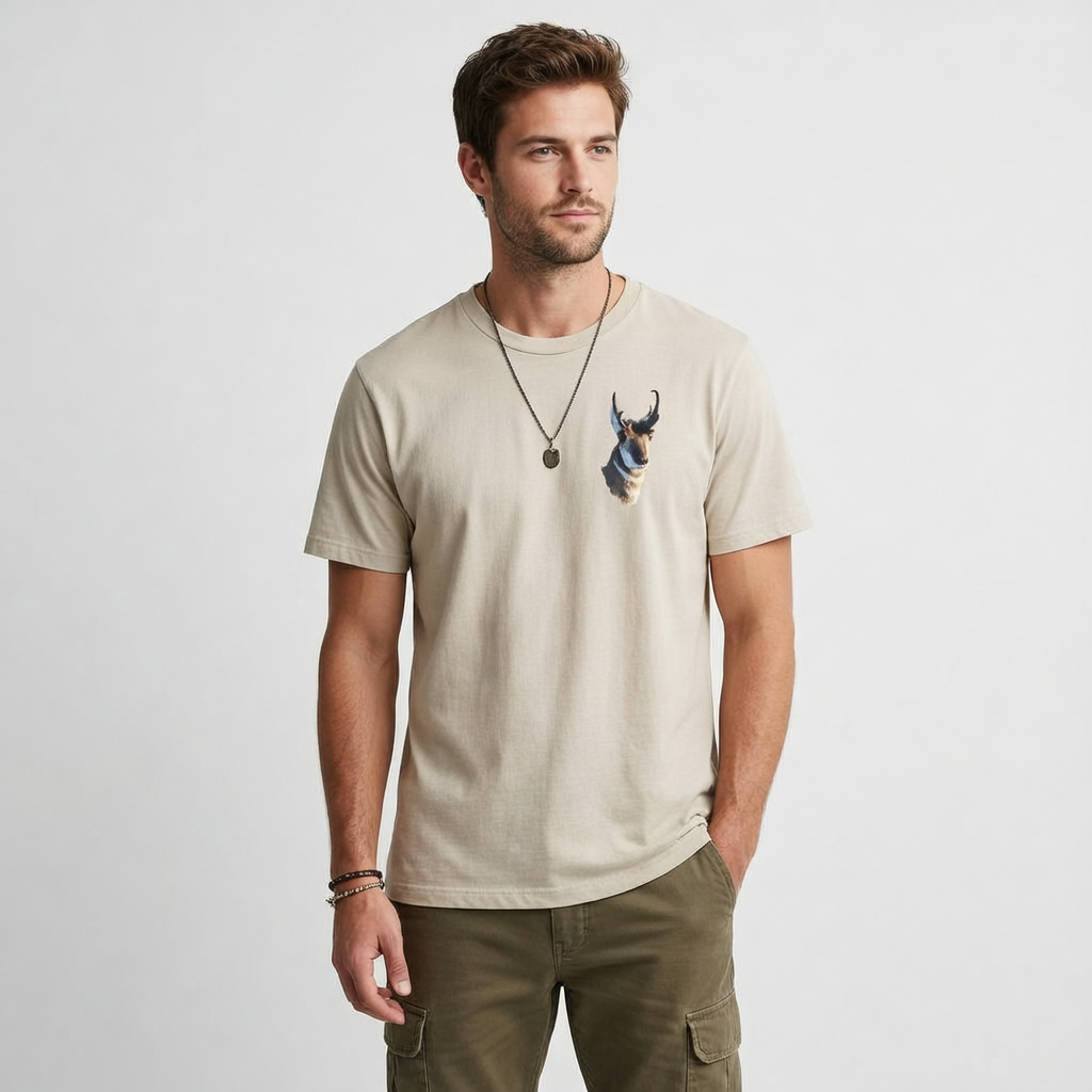 Pronghorn, "WYlife Fund", Moss Apparel, Ultra Cotton T-Shirt