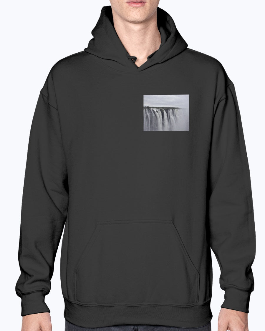 Smoke that Thunders, Victoria Falls, Moss Apparel, Unisex Hoodie – Wildlife Apparel by Moss Apparel