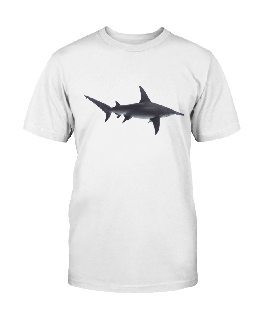 Hammerhead Shark Cruising, Moss Apparel, Shark Style Cotton T-Shirt – Wildlife Apparel by Moss Apparel
