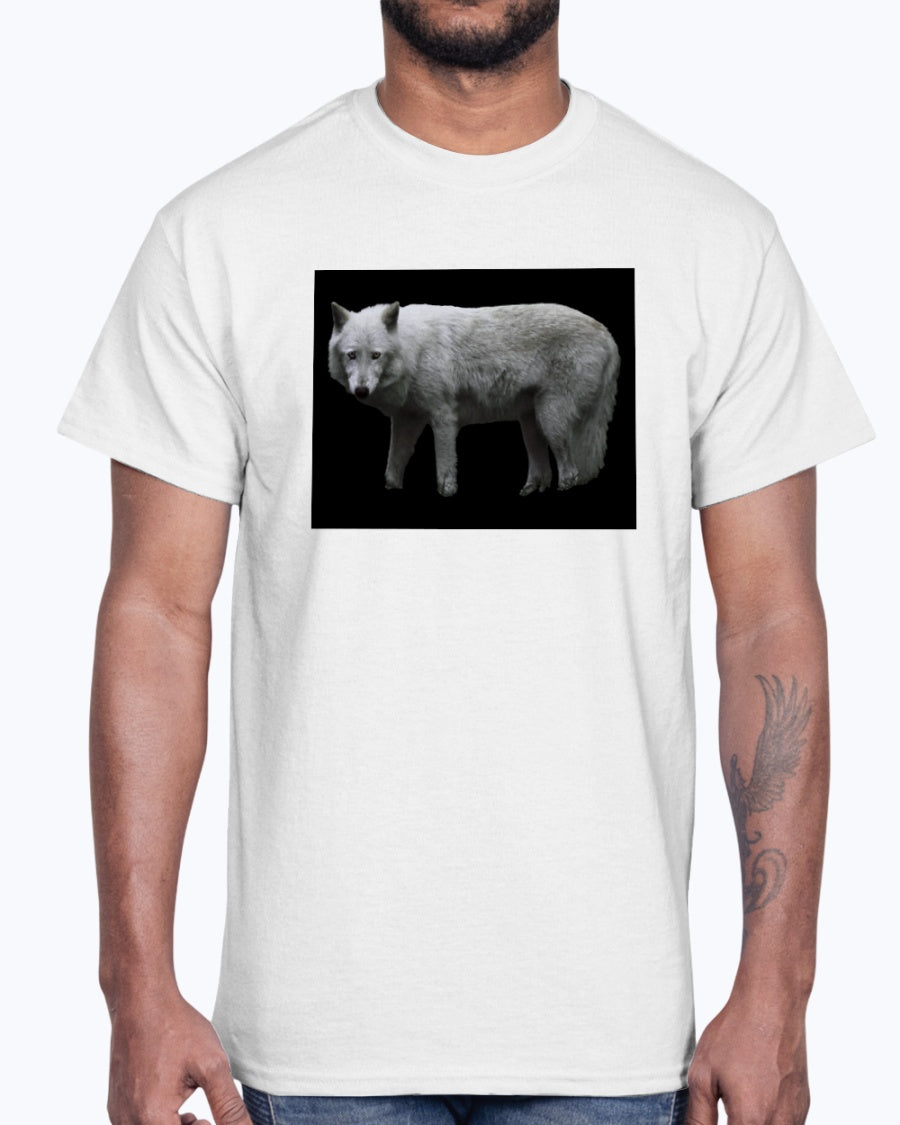 Grey Wolf, Wolf Conservation, Moss Apparel, Ultra Cotton T-Shirt – Wildlife Apparel by Moss Apparel