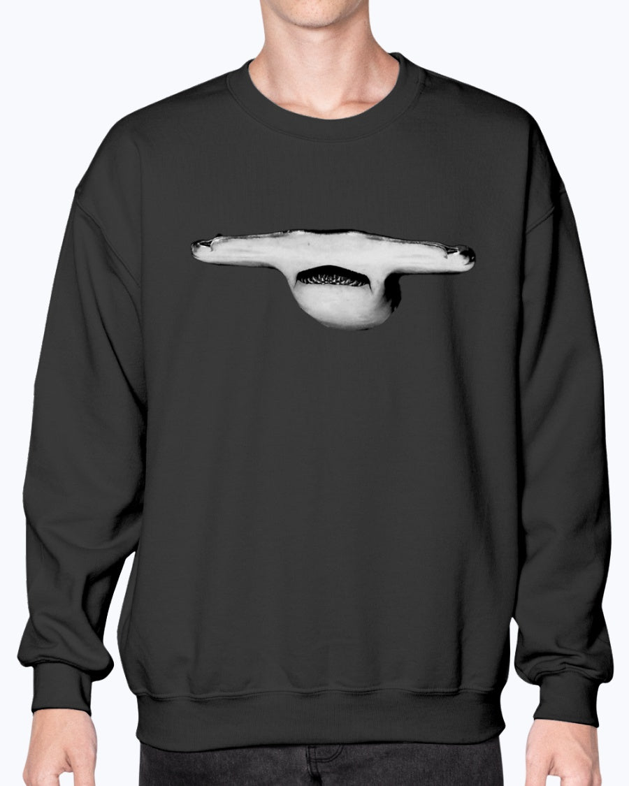 Hammerhead Jaws, Moss Apparel, Shark, Crewneck Sweatshirt – Wildlife Apparel by Moss Apparel