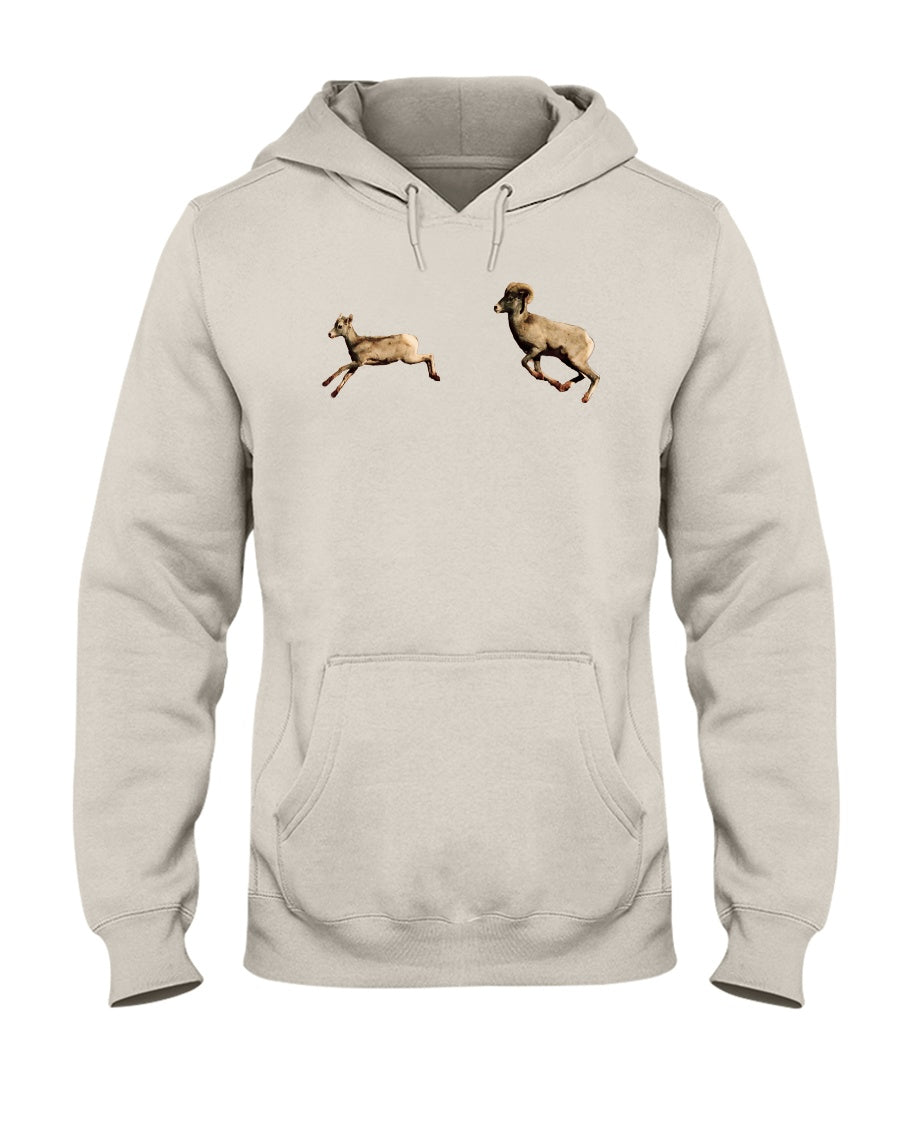 Bighorn Sheep Fun, The WYldlife Fund, Moss Apparel, Hoodie – Wildlife Apparel by Moss Apparel
