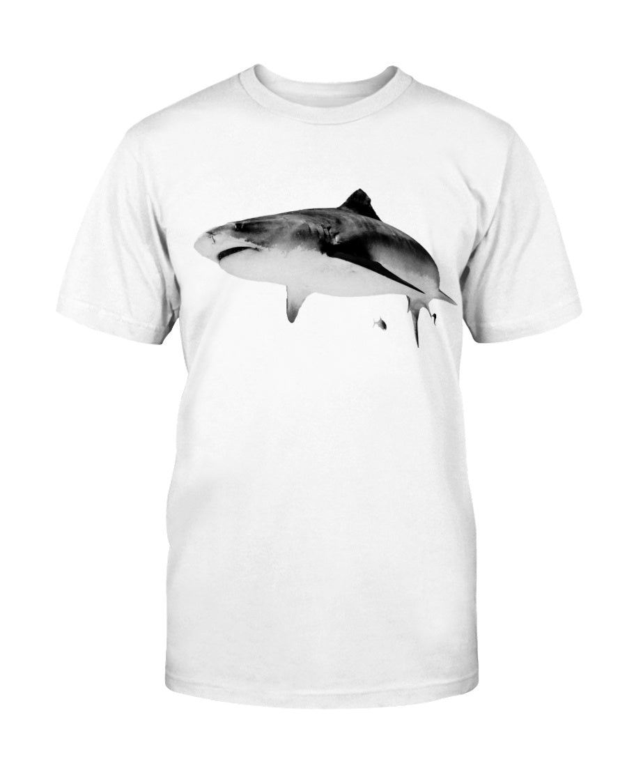 Joker the 12 ft Tiger Shark, Shark Fans, Ocean Lovers, Moss Apparel, Unisex T-Shirt – Wildlife Apparel by Moss Apparel