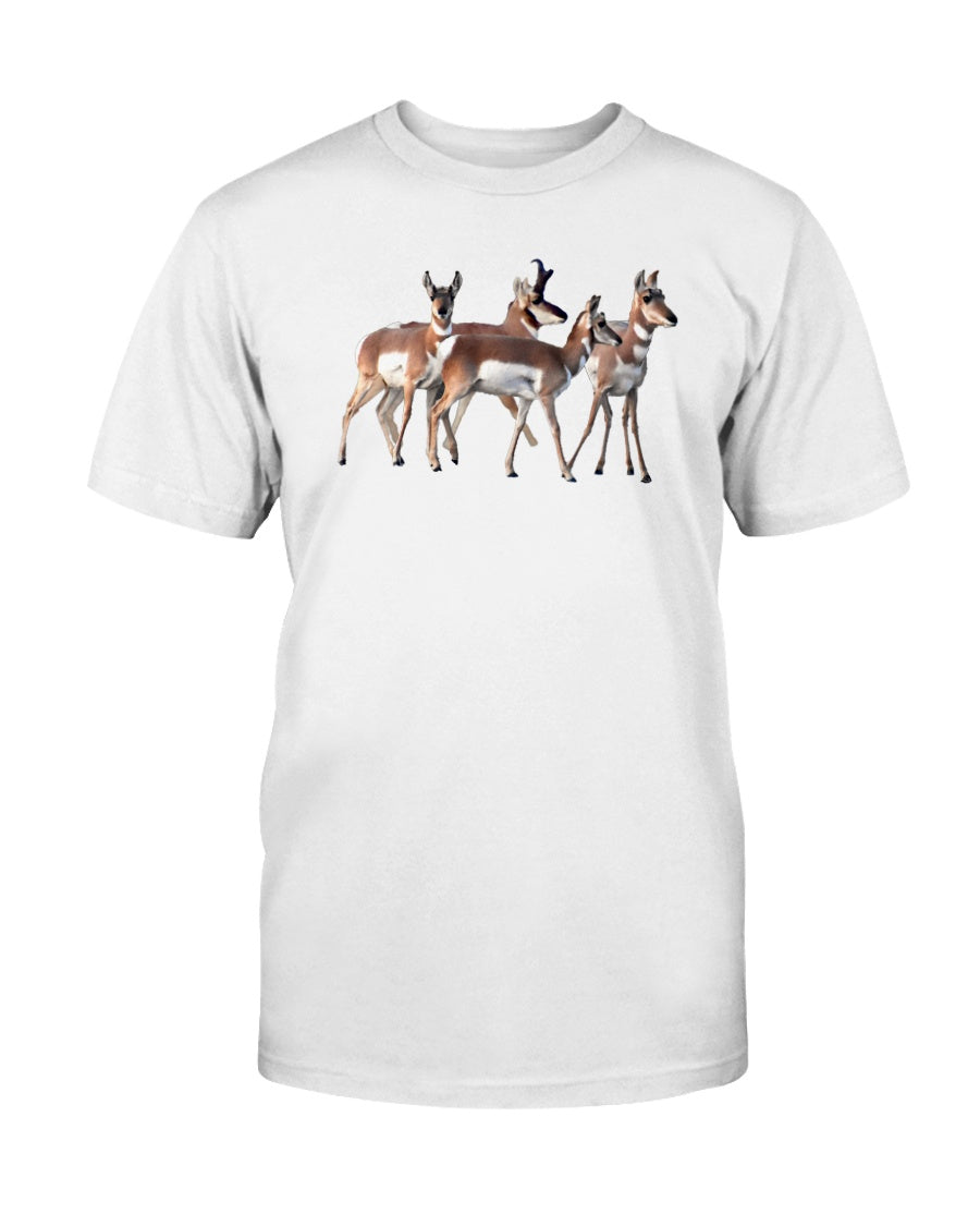 Pronghorn Huddle, The WYldlife Fund, Moss Apparel, T-Shirt – Wildlife Apparel by Moss Apparel