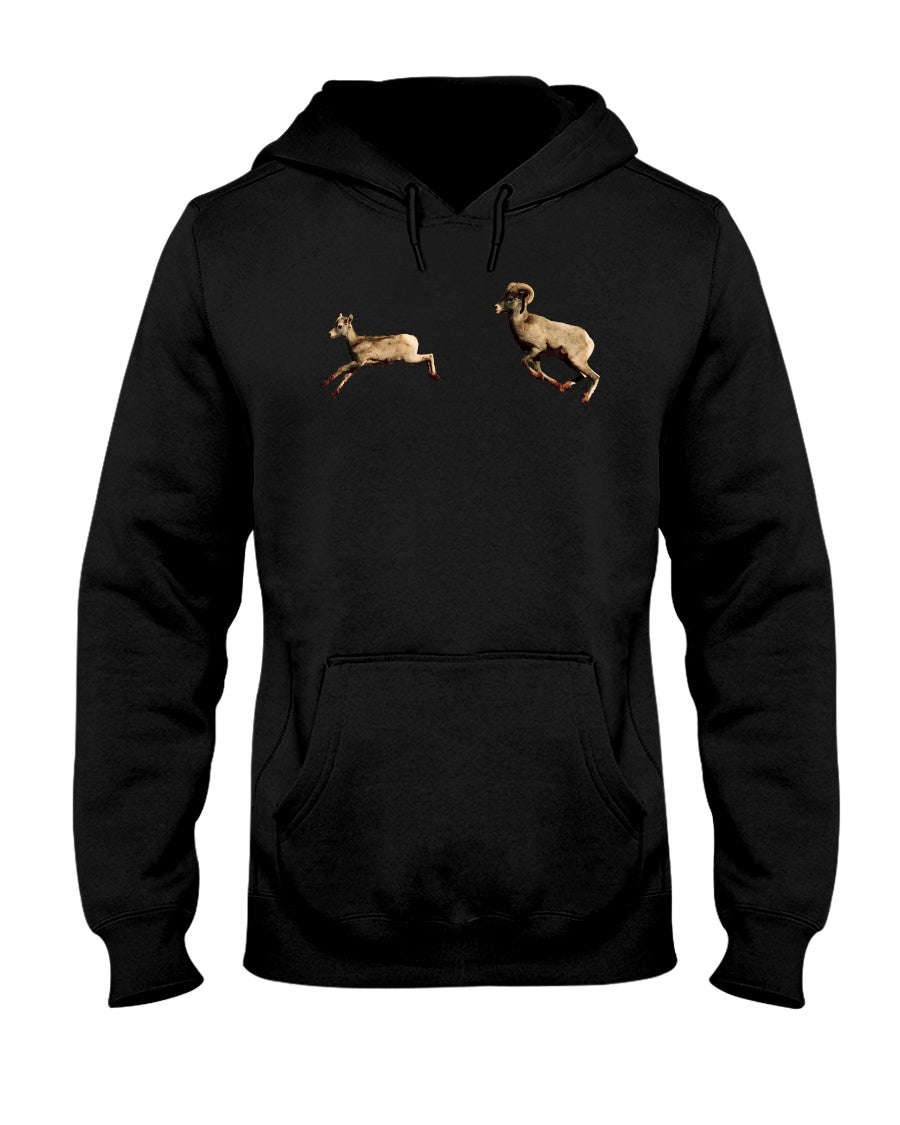 Bighorn Sheep Fun, The WYldlife Fund, Moss Apparel, Hoodie – Wildlife Apparel by Moss Apparel